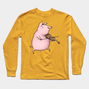 Piggy on the Fiddle Long Sleeve T-Shirt